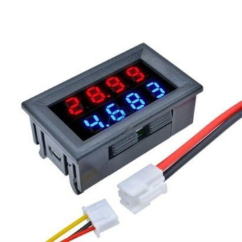 ولت‌‌متر و آمپر‌متر پنلی DC چهار رقمی 100v/10A