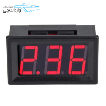 آمپرمتر پنلی قاب‌دار 10A DC سایز 0.56