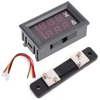 ولت‌‌متر و آمپر‌متر پنلی DC شنت‌دار 100v/50A