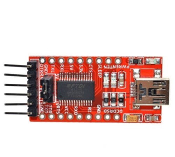 ماژول mini USB TO TTL با تراشه FT232RL برد قرمز