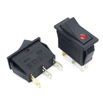 کلید راکر باریک یکطرف چراغدار KCD3-301N