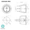 کلید راکر گرد دوحالته KCD1-601 3PIN