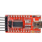 ماژول mini USB TO TTL با تراشه FT232RL برد قرمز