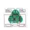ماژول مثلثی کنترل شارژ باتری لیتیومی 3 سل 8 آمپر مدل HX-3S-03