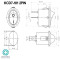 کلید راکر بیضی دوحالته KCD7-101 2PIN