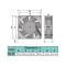 فن بلبرینگی 12x12x3.8 220V 12038