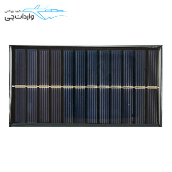 پنل خورشیدی 1 وات 5 ولت سایز 60x110 میلی‌متر