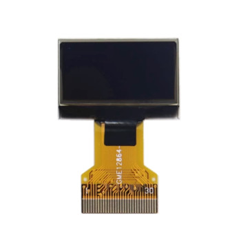 نمایشگر OLED گرافیکی ۰.۹۶ اینچ، رزولوشن ۱۲۸×۶۴، بدون برد (bare screen)،رنگ سفید