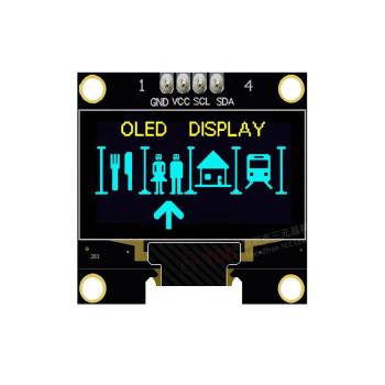 ماژول نمایشگر OLED گرافیکی۰.۹۶اینچ،4 پین رنگ آبی