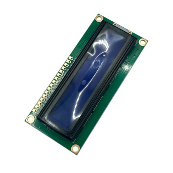 ماژول LCD کاراکتری ۲×۱۶، بک‌لایت آبی به‌همراه مبدل I2C، ولتاژ کاری ۵ ولت، مدل LCD1602