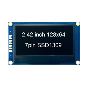 ماژول نمایشگر OLED گرافیکی 2.42 اینچ، 7 پین، ‌رنگ سفید