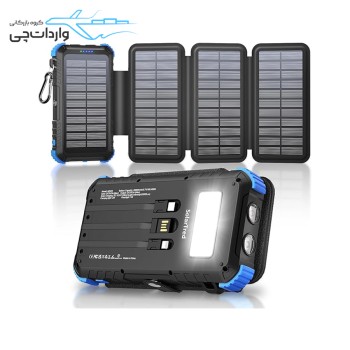 پاور بانک خورشیدی ضد آب 20000mAh دارای ۴ پنل